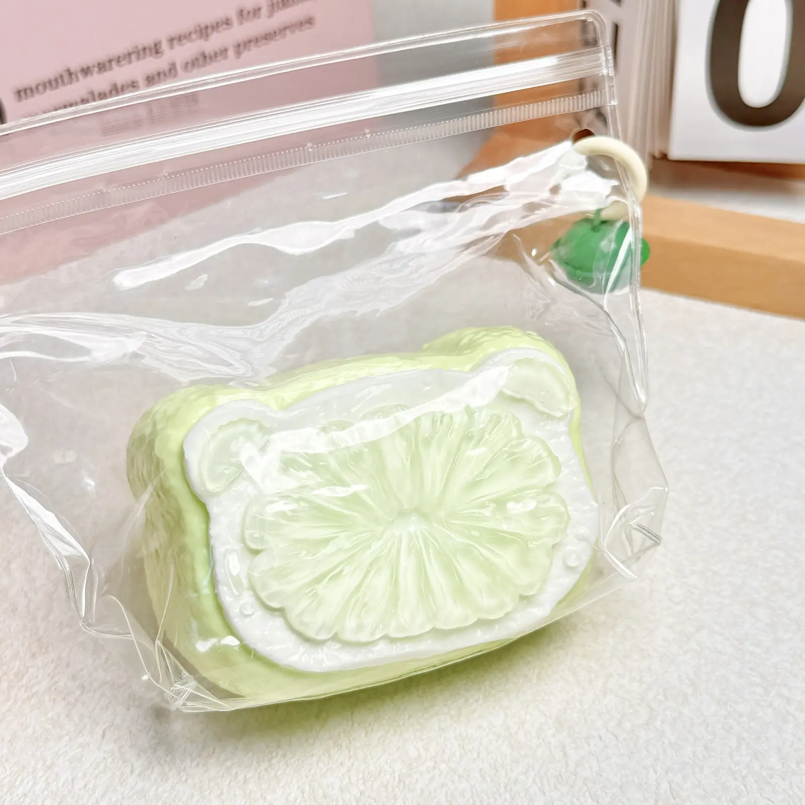 【Buy 3 get 1 free】Juicy Green Jelly Orange  tabba squishies kidstoysFood-Grade Silicone Slow-Rising Rebound Squishy Fidget Toys for Stress Relief - Soft Squeeze Toys with Thick Creamy Slime Texture, Handmade Non-Toxic Sensory Toys