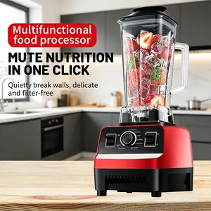 Multifunctional Home Kitchen Electric Blender US Standard 110V 60Hz 200W, Class I Safety Grade with Outer Shell Insulation, V-0 Fireproof PPS Body, Class B Insulated Motor, Safe Power Wire Design for Daily Family Food and Nutritious Drinks Preparation