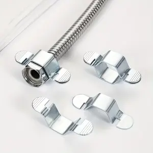 4 PCS, Silver Detachable Hose Wrench, 1/2-Inch Pipe Wrench, Compact Design, Faucet Repair Tool, Suitable for Water Heater Corrugated Hoses and Hex Connectors, Plumbing Installation and Household Maintenance, Multifunctional Wrench