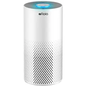 Afloia Air Purifiers for Home Large Room Up to 1076 Ft², 3-Stage Filter Air Purifier for Bedroom 22 dB, Air Purifiers for Pets Dust Dander Mold Pollen Odor Smoke, Kilo White, 7 Colors Light outdoorfun