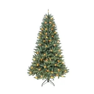 Puleo 7.5' Pre-Lit Monterey Spruce Tree, 500 Warm White