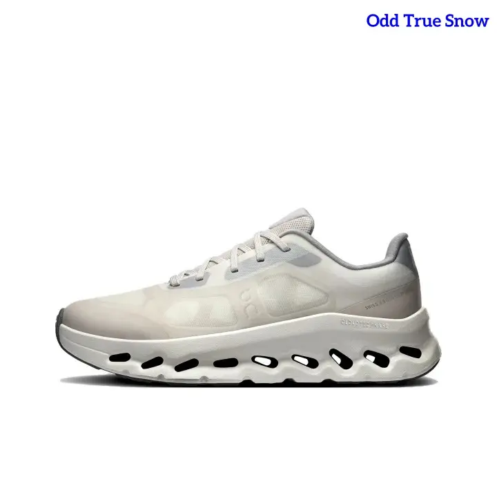 Low Top Off White Transparent Panel Running Sneakers Breathable Light Mesh Hollow Wave Cutout Cushion Thick Midsole Shock Absorbing Unisex City Commute Outdoor Jogging All Day Comfort Athletic Walking Footwear