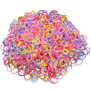 2000 count -time-use Color Elastic Hair Bands, Hair Ties,Multi Color Hair Holder Hair Tie Elastic Rubber Bands for  Girls