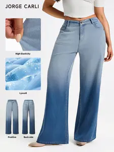 JORGE CARLI  Women's Loose Lightweight Summer Pants, Elastic Waist, Breathable Fabric, Comfortable and Stylish, Ideal for Warm Weather