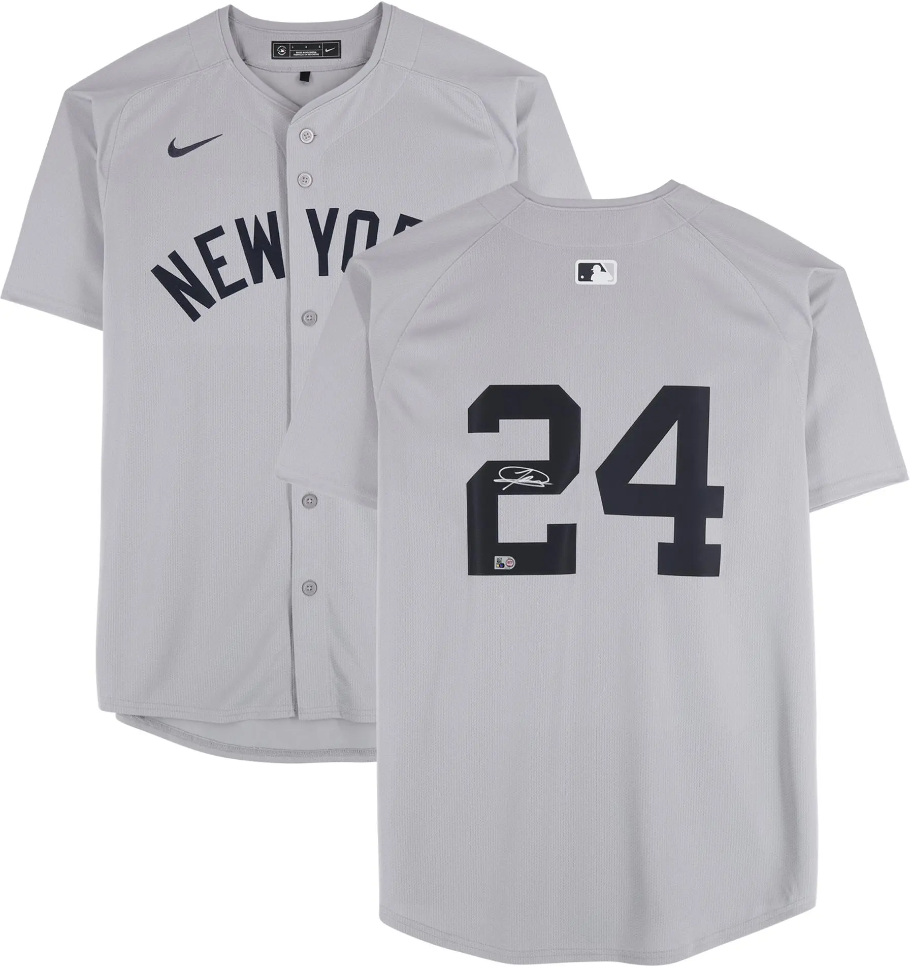 Jasson Dominguez New York Yankees Autographed Gray Nike Limited Jersey - Fanatics Authentic Certified