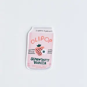 Olipop Drink Strawberry Vanilla Flavor Sticker