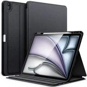 JETech Case for iPad Air 13-Inch M4/M3/M2 (2026/2025/2024) with Pencil Holder, Slim Folio Stand Protective Tablet Cover, Multi-Angle Viewing, Auto Wake/Sleep