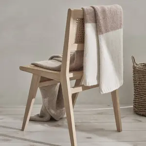 Color Block Alpaca Throw