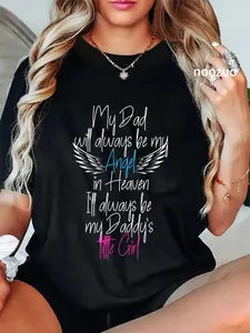 100% Cotton My Dad My Angel in Heaven in Loving memory of my Dad T-Shirt