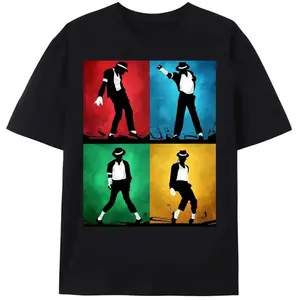 Bad Album T-Shirt Michael Jackson Shirt King Of Pop Merch MJ Tour Tee Unisex Gifft for Fans Womenswear Top Unisex Heavy Cotton Classic Fit Men & Women Gildan 5000 Trending TikTok Fashion Essential Everyday Graphic Top