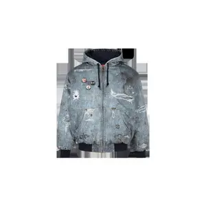 HJR Trompe L'oeil Hooded Work Jacket "FW24 - Blue" SU759