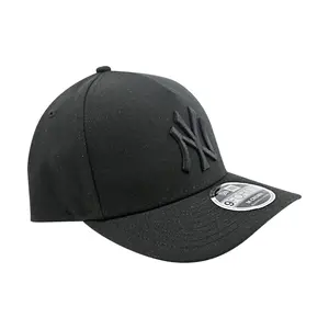 New York Yankees New Era Baseball Hat Cap 9FORTY M-Crown A-Frame Poly Black