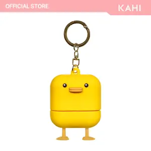 KAHI Airy Sun Stick Keyring - Official Product Waterproof Silicone Keychain Holder Broad Spectrum SPF 50+ PA++++ Korean Face Sunscreen Stick - Cute Bag Charm Carrying Case Travel Accessories
