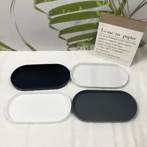 1pc Silicone Oval Tray, Portable Lightweight Mini Storage Dish, Jewelry Holder for Earrings Rings Necklaces, Jewelry Storage Box, Home Decor Vanity Organizer, Home Decor Organiser
