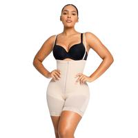 Zipper-Front Shorts-Beige