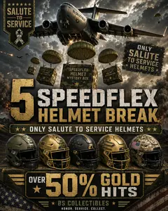 (5) BS Collectibles Speedflex Helmets! ALL STS HELMETS! Over 50% Gold Bags! Pick Your Team