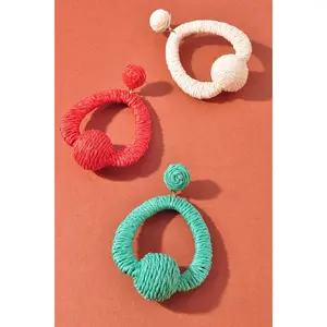 Raffia Teardrop Earring