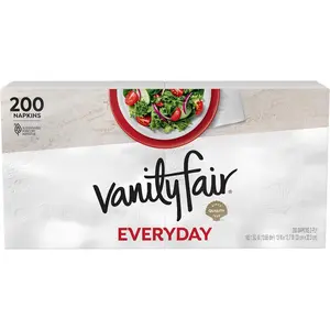 Vanity Fair Everyday Paper Napkins – 200 Count | Soft, Smooth & Durable Disposable Napkins for Daily Dining, Parties & Family Meals