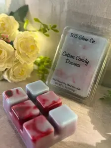 Cotton Candy Dreams (2.7oz) strong scented, long lasting wax melts!