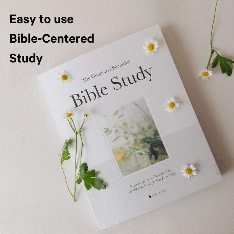 Alabaster The Good and Beautiful Bible Study Volume 1 - Guided Spiritual Bible Study with Daily Prayers and Contemplative Artwork, Thoughtful Gift for Men