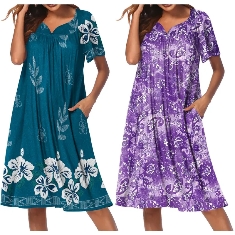 Blue Flower/Purple Floral