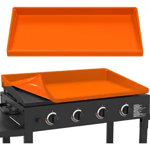 36" Upgraded Extra-Thick Silicone Griddle Mat for Blackstone 36 Inch Grill, Full-Wrap High Lip, Anti-Slip Grip-Fit, Food-Grade Protection Grill Cover to Keep Dirt/Pest Off & Help Reduce Rust