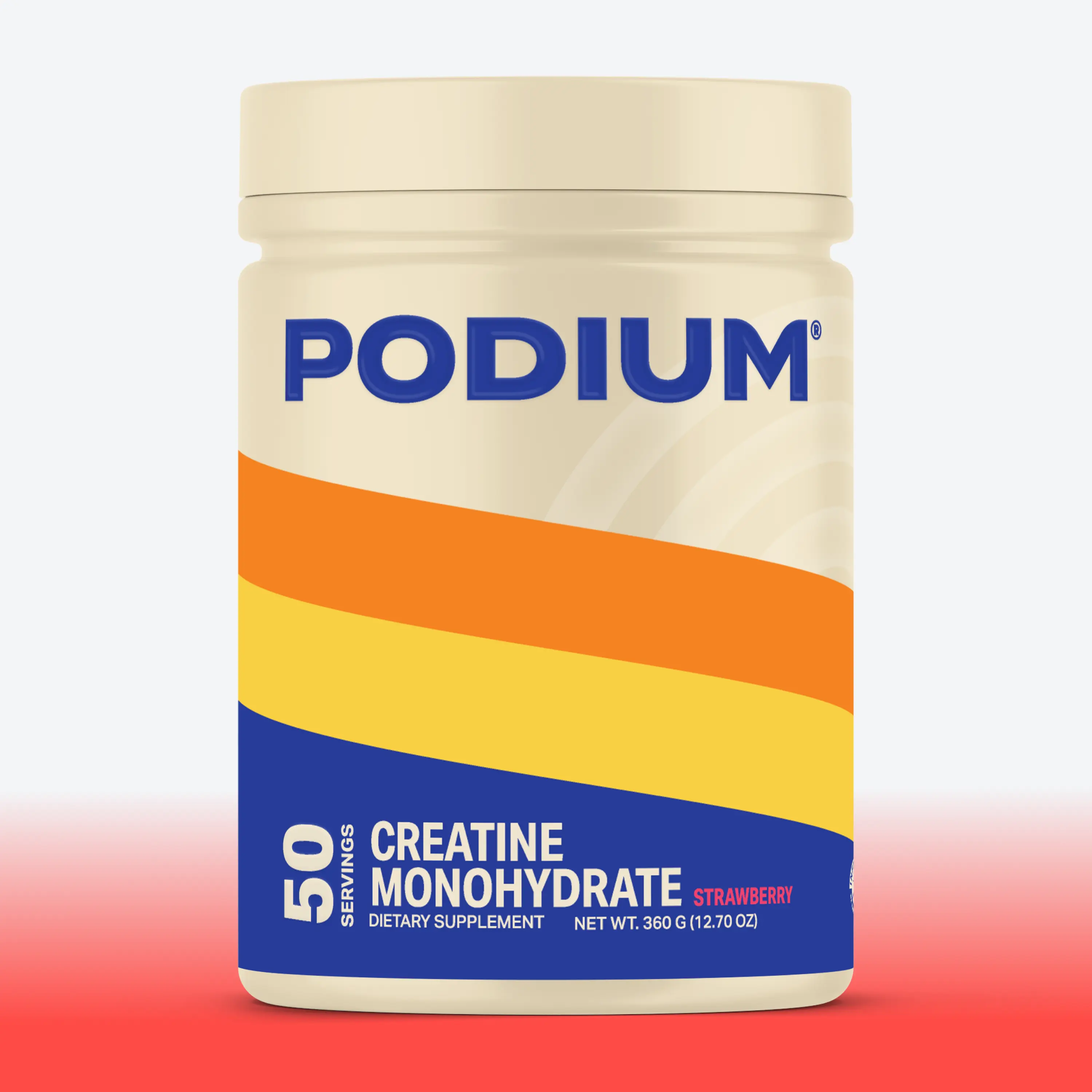 Flavored Creatine Monohydrate | Strawberry Edible Dietary Supplement Clean Fitness Supplement