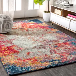 JONATHAN Y Contemporary Pop Modern Abstract Area Rug; for Living Room, Kitchen, Bedroom, Dining Room, Office