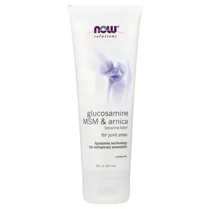 NOW Foods Solutions, Glucosamine, MSM & Arnica, Liposome Lotion, 8 fl oz (237 ml) | HSA/FSA Eligible