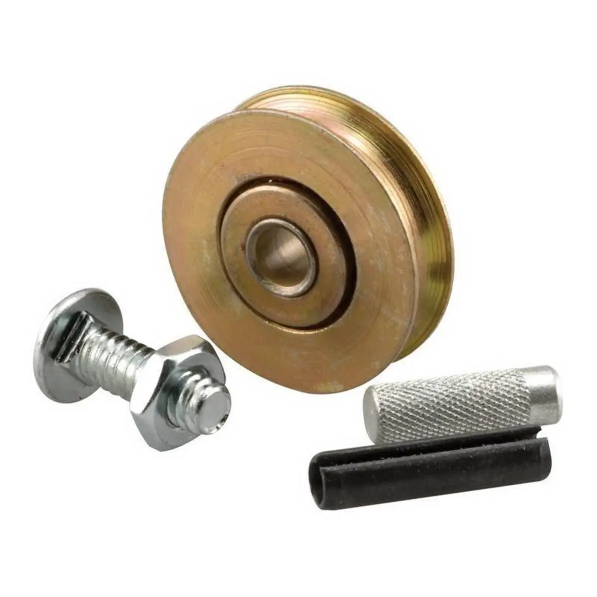 PRIME-LINE D 1796 Sliding Patio Door Roller Assembly, 1.25 in Durable Steel Concave Roller with Ball Bearing, 5/16 in Width, Compatible And Durable, Concave Edge, Ball Bearings, Inches, 1/4 In, Sliding Doors, Diameter 1.25", D 1796 Concave Edge