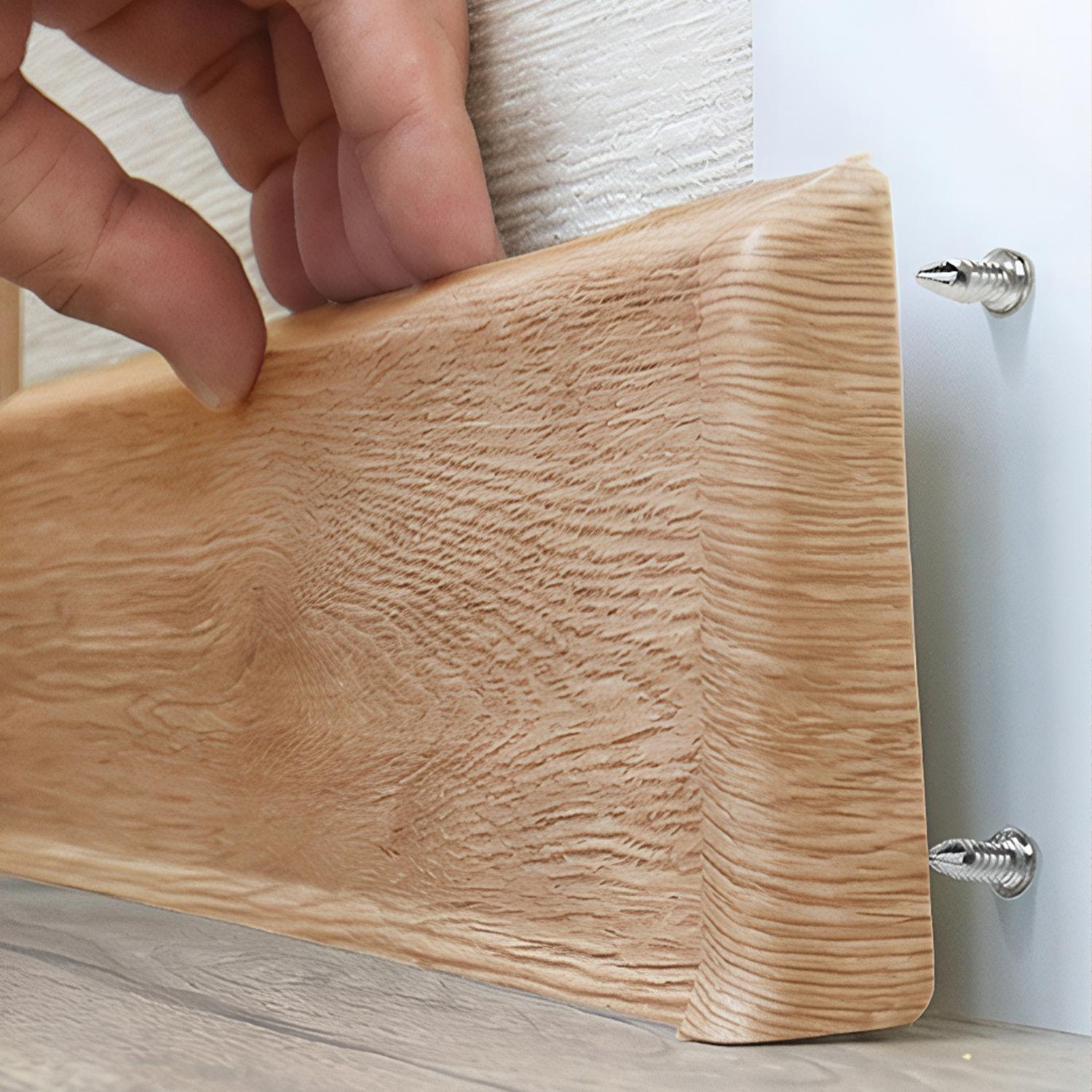 VAYWET 200pcs / 100pcs Double-Head Skirting Thread Seamless Nail Solid Wood Baseboard Screws Invisible Screws Nail with Specific Sleeve Tool Nails Hidden Traceless Sheep Horn Rustproof Masonry Nails Panel Pins Wall Nails For Skirting Lines Wood Veneer