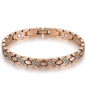 Pure Copper Cuff - Sleek Magnetic Fashion Bracelet with Adjustment Tool - Timeless Jewelry Gift for Family