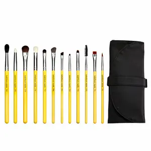 Bdellium Tools Professional Makeup Brush - Studio Eyes 12pc. Brush Set with Roll-up Pouch