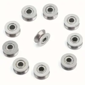 10 pieces of V624ZZ high carbon steel bearings, 4x13x6mm, individually shielded, long service life - ideal for linear motion systems, easy to install