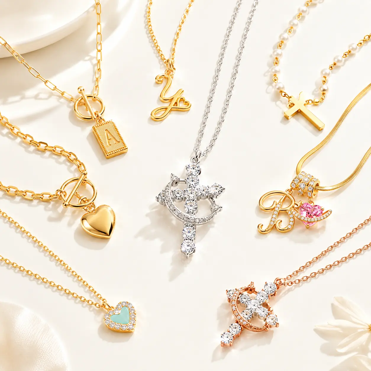 TEWIKY (NINI) Necklace 14K Gold Plated Jewelry Exclusive NINI