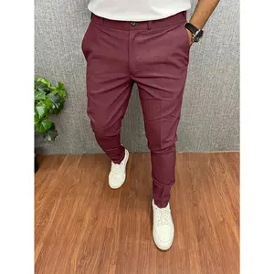 Men's Elegant Slacks - Semi-formal Dress Pants For Business Banquet, Old Money Style -  Tailored Fit -  Wool Blend -  Suitable for Formal Occasions - Perfect Gift for Business Professionals