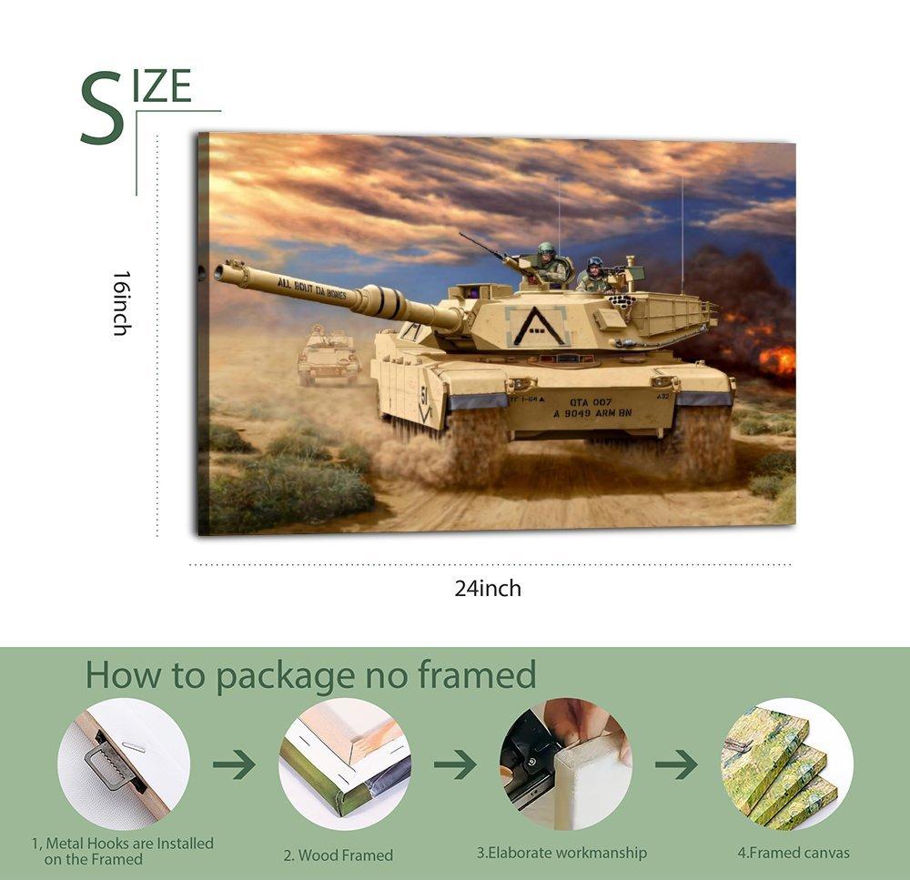 Military Tank Poster M1 Abrams Series MBT Poster Decorative Painting Canvas Wall Art Picture Print Modern Family Bedroom Decor