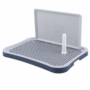 HalloStark Pee Pad Holder, Indoor Puppy & Small Dog Potty Tray - Anti-Skid, Easy-to-Use, Urine Drain Design, Paws Comfortable & Dry, Easy Clean, Indoor Use, Pet Lover Gift
