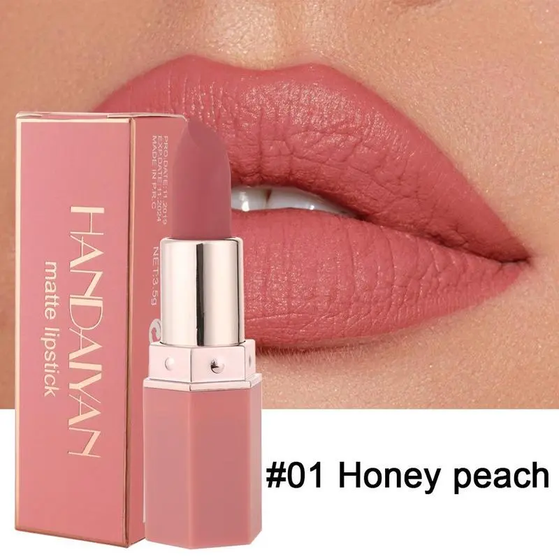 Matte Liquid Lipstick, Waterproof Nude Shade with High Pigmentation, Non-Stick Lip Makeup for All-Day Wear and Everyday Glam, Long Lasting, 24-Hour Wear Lipstick & Lip Gloss