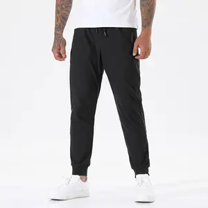 Men’s ice silk quick-dry jogger sweatpants — breathable, cool summer casual long pants for fitness and running Menswear Trouser Plain Workout