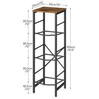 Three--Rustic Brown and Black