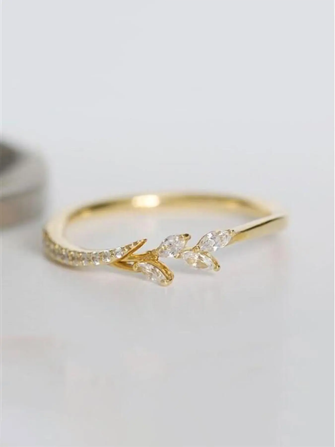 Elegant Rhinestone Decorated Ring, Fashion Accessories for Women for Party, Daily Clothing Decor, Trendy Wedding Engagement Anniversary Party Jewelry Gifts, Elegant Fashion Rings, Elegant Glittering Ring