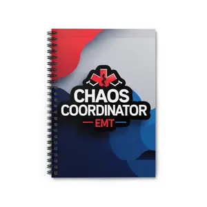 Chaos Coordinator EMT Spiral Notebook - Perfect for Paramedics & First Responders, Gift for EMTs, Notepad for Daily Routines, Organization,