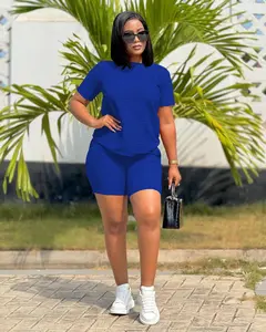 USBOUTIQUECHIC Two Piece Lounge Sets - Casual Summer Outfits for Women, 2 Piece Short Matching Clothing Set, Perfect for Lounging & Casual Outings - Womenswear