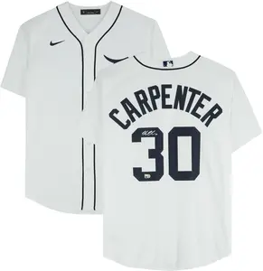 Kerry Carpenter Detroit Tigers Autographed White Nike Replica Jersey - Fanatics Authentic Certified