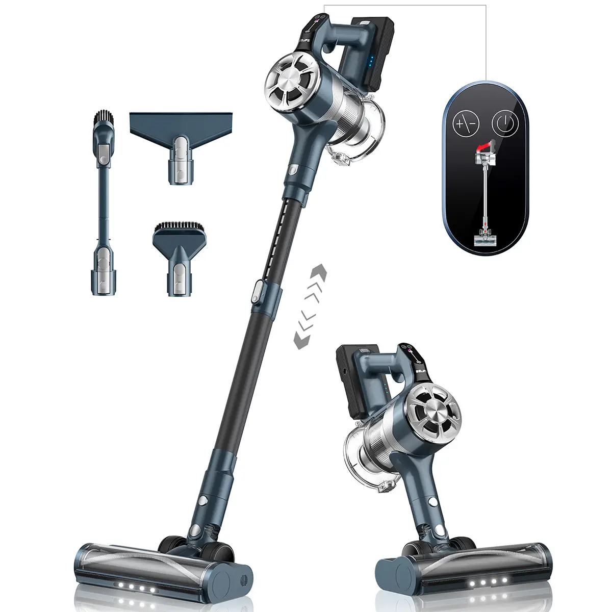 Belife S11 Cordless Vacuum Cleaner, Stick Vacuum Cleaners for Home Carpet Hardwood Floor, Household Wireless Vacuum for Pet Hair, Up to 50Mins Runtime