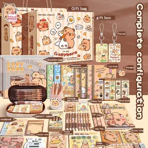 37pcs Water Buffalo Theme Stationery Gift Set, Premium Writing Tools Combo, Includes Notebooks, Bookmarks, Accessories, Art Stickers, Sticker Cards, Ideal for Learning