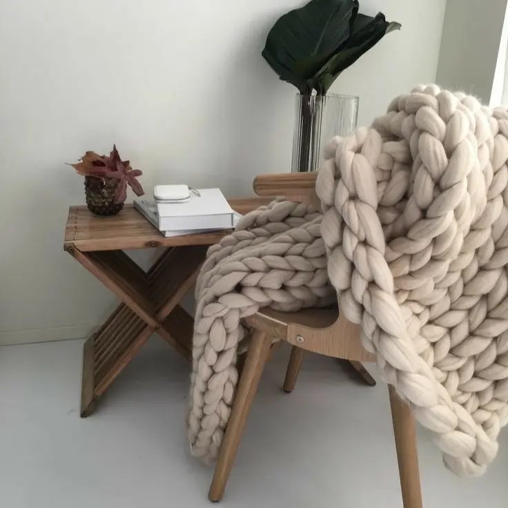Handmade 100% Merino wool Blankets for Cozy Nights - Soft and Warm