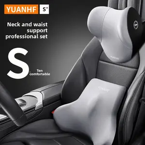 Car Memory Foam Neck Pillow Protection Lumbar Backrest Cushion Lumbar Cushion Car Headrest Cushion Adjustable Headrests