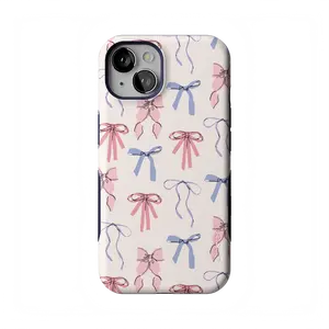 Casely iPhone Bold Case | Coquette Girlie | Pastel Bows | Bold Protective Design | Compatible with MagSafe